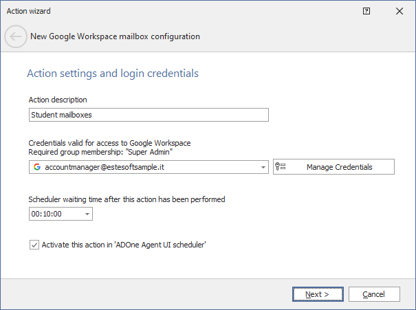 ADOneAgent-Commands-Actions-GoogleMailbox-Wizard1